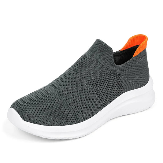 Men’s Slip-On Mesh Running Shoes – Breathable, Non-Slip Outdoor