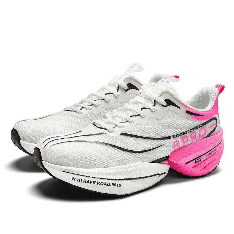 Men’s Carbon Plate Running Sneakers – Lightweight Mesh, Non‑Slip, Outdoor