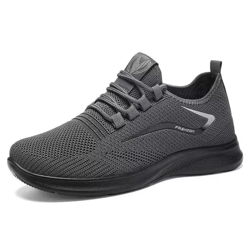 Men’s Breathable Mesh Casual Sneakers – Non-Slip Summer Shoes