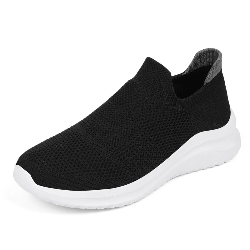 Men’s Slip-On Mesh Running Shoes – Breathable, Non-Slip Outdoor
