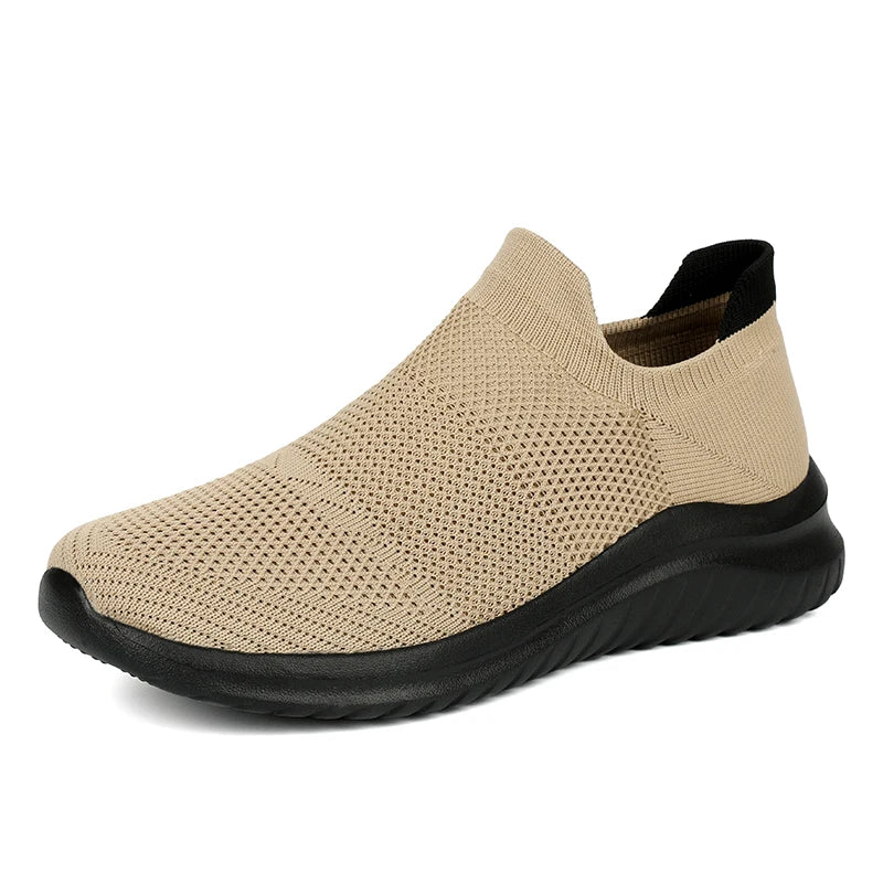 Men’s Slip-On Mesh Running Shoes – Breathable, Non-Slip Outdoor